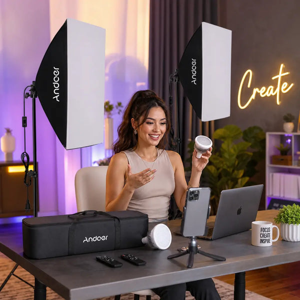 Andoer Softbox Lighting Kit 50x70 cm