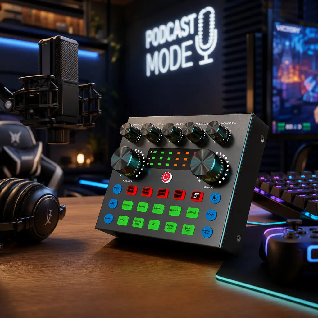 V8S Live Sound Card & Microphone Bundle