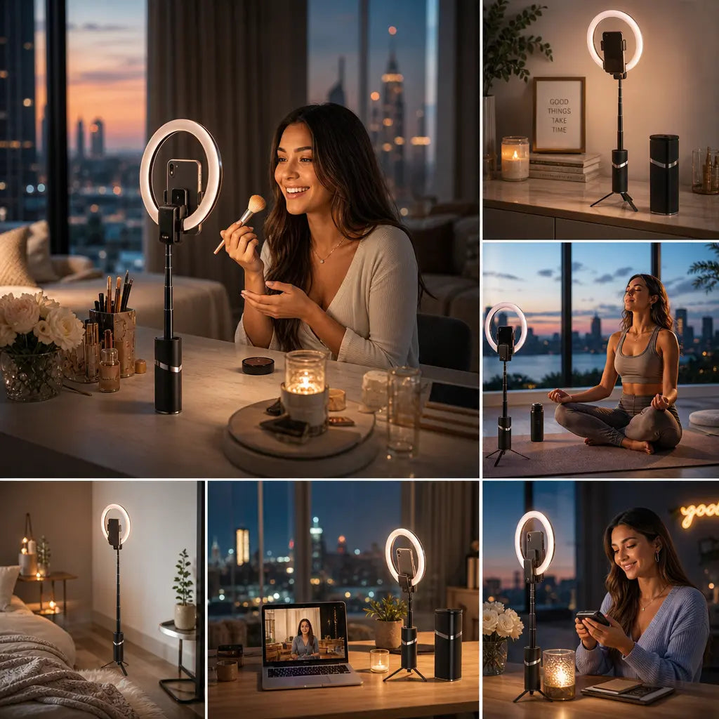 Xnyocn 10" Ring Light with Tripod