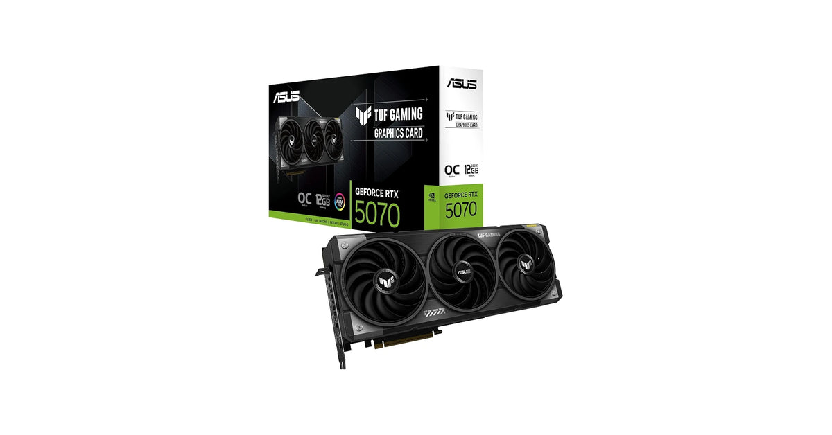 ASUS TUF Gaming GeForce RTX 5070 12GB GDDR7 OC Graphics Card - Cutting-Edge Performance