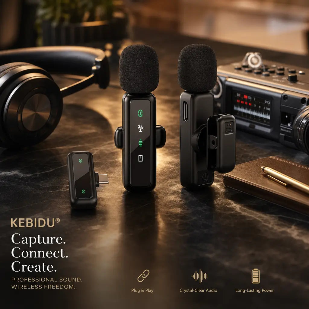 Clip-On Wireless Lavalier Microphone