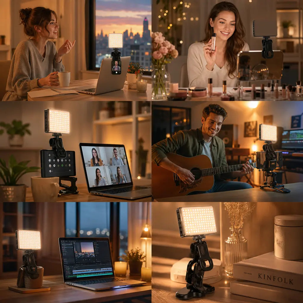 Clip-On LED Selfie Light with 120 LEDs